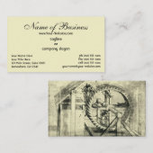 Carte De Visite Tapis propulsé par Leonardo da Vinci (Devant / Derrière)