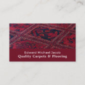 Carte De Visite Tapis Rouge, Couche Tapis, Poche (Devant)