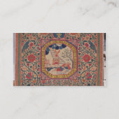 Carte De Visite Tapis tricoté à la main dépeignant le rêve de (Dos)