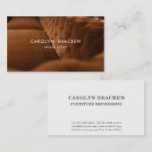 Carte De Visite Tapisserie d'ameublement moderne de meubles de (Devant / Derrière)