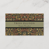 Carte De Visite Tapisserie du jardin de fleurs William Morris (Devant)