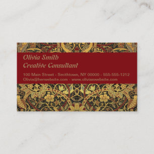 Carte De Visite Tapisserie fausse de Bullerswood de William Morris
