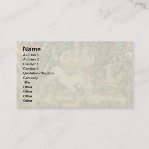 Carte De Visite Tapisseries de licorne médiévale Impression : Met