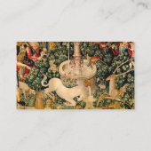 Carte De Visite Tapisseries Unicorne Trouvé Légende Mythique (Dos)