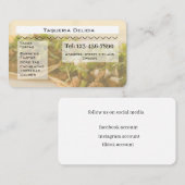 Carte De Visite taqueria / restaurant editable card  (Devant / Derrière)