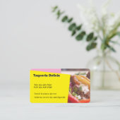 Carte De Visite Taqueria / restaurant editable card  (Debout devant)