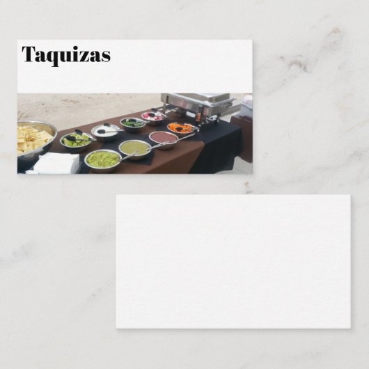 Carte De Visite Taquiza (Devant / Derrière)