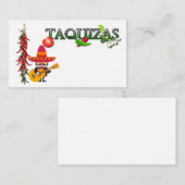 carte de visite taquizas (Devant / Derrière)