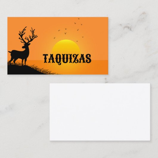 CARTE DE VISITE TAQUIZAS (Devant / Derrière)