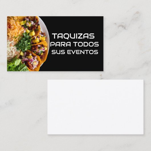 Carte De Visite Taquizas (Devant / Derrière)