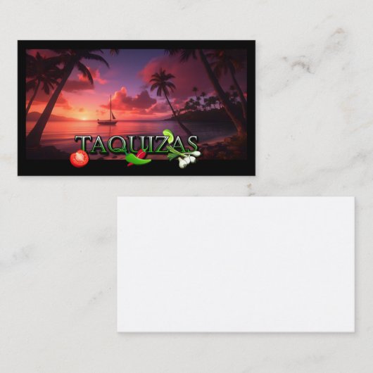 Carte De Visite Taquizas (Devant / Derrière)