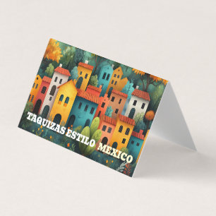 Carte De Visite Taquizas à la mexicaine