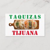 Carte De Visite Taquizas tijuana (Devant)