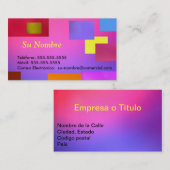 Carte De Visite Tarjeta Comercial - Multicolor (Devant / Derrière)