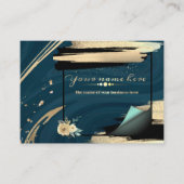 Carte De Visite tarjeta de negocios turquesa personalizada (Devant)