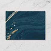 Carte De Visite tarjeta de negocios turquesa personalizada (Dos)