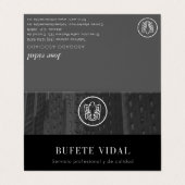 Carte De Visite Tarjeta de visita plegada (Extérieur déplié)