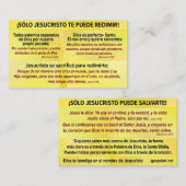 Carte De Visite Tarjeta del Evangelio - Español RVR 1909 (Devant / Derrière)