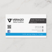 Carte De Visite Tarjeta professionnel de l'ingénieur logiciel (Devant)