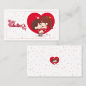 Carte De Visite Tarjeta San Valentín  (Devant / Derrière)