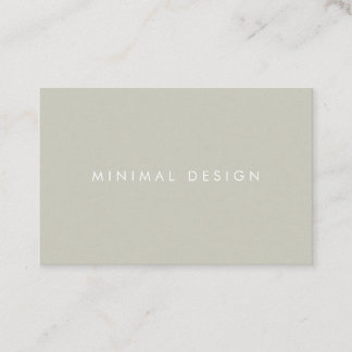 Carte De Visite Tarjeta visita Minimal Grey & White BusinessCard