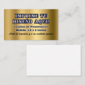 Carte De Visite Tarjetas de Presentacion para Negocio (Devant / Derrière)