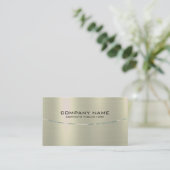 Carte De Visite Tarnished Gold Metallic Background (Debout devant)