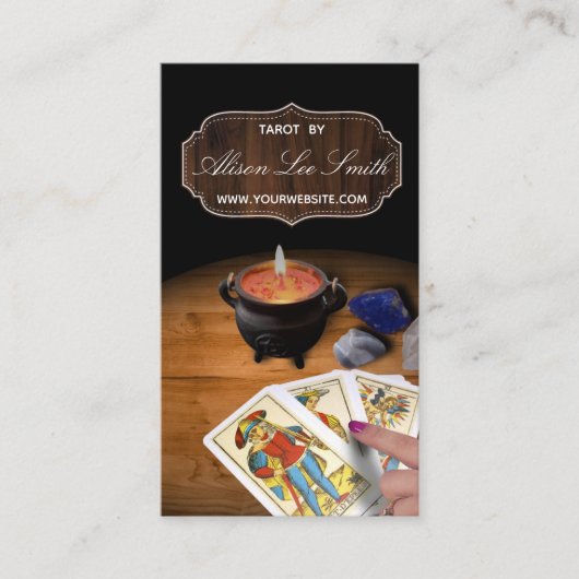 Carte De Visite Tarot, astrologie, astrologue (Devant)