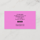 Carte de visite Tarot Baker (Dos)