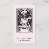 Carte De Visite Tarot Baker Blush Rose Pâtissier (Devant)