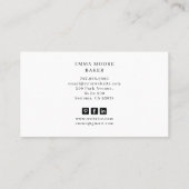 Carte De Visite Tarot Baker Pâtisserie Chef Dessert Caterer (Dos)