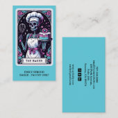 Carte De Visite Tarot Baker Pâtisserie Chef Dessert Caterer (Devant / Derrière)