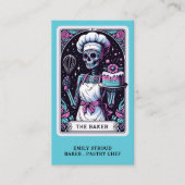 Carte De Visite Tarot Baker Pâtisserie Chef Dessert Caterer (Devant)