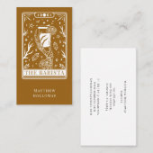Carte De Visite Tarot Barista Business Card (Devant / Derrière)