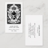 Carte De Visite Tarot Bee Thème Miel Bee Apiary Farm apiculteur (Devant / Derrière)