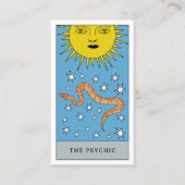 Carte De Visite Tarot céleste Sun Snake Logo psychique (Devant)