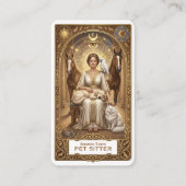 Carte de visite Tarot Celestial Moon Sun Pet Sitte (Devant)