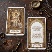 Carte de visite Tarot Celestial Moon Sun Pet Sitte