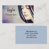 Carte De Visite Tarot cheveux psychiques (Devant / Derrière)