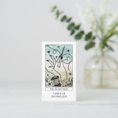 Carte de visite Tarot de Couturière (Debout devant)