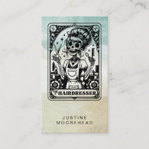 Carte de visite Tarot de la liste des cheveux