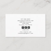 Carte De Visite Tarot Esthetician Branding (Dos)
