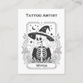 Carte De Visite Tarot gothique mystique Squelette céleste (Devant)