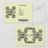 Carte De Visite TAROT noir blanc platine (Devant / Derrière)