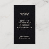 Carte de visite Tarot Pet Sitter Celestiale Bohème (Dos)