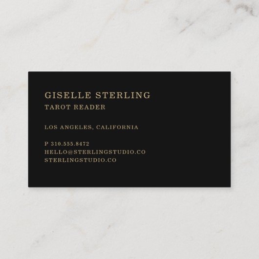 Carte De Visite Tarot Reader (Dos)