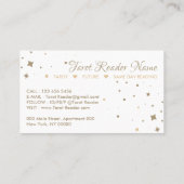 Carte De Visite Tarot Reader Stars Moon Sun (Dos)