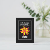 Carte De Visite Tarot soleil mystique (Debout devant)