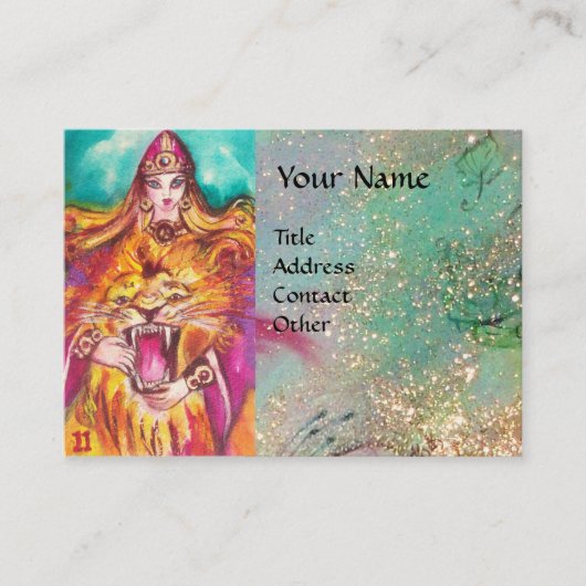 Carte De Visite TAROTES DES OMBRES PERDUES /Force / Force (Devant)