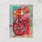 CARTE DE VISITE TAROTES DES OMBRES PERDUES / LA ROUE DE FORTUNE (Dos)